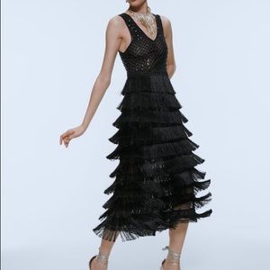 Zara limited edition fringe dress